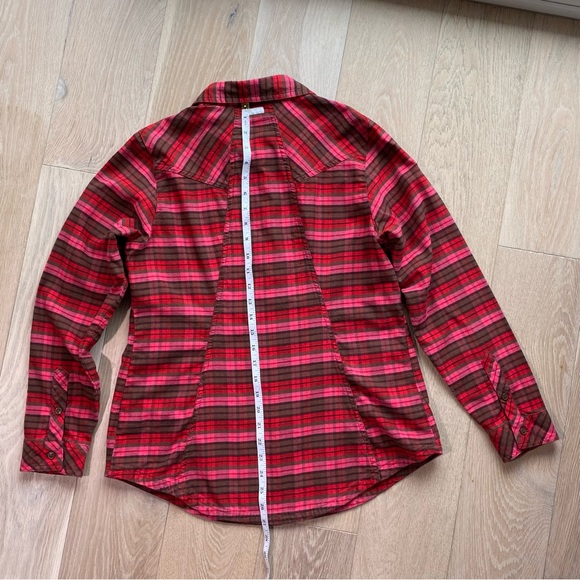 Columbia Semi-Fitted Flannel Shirt Lrg - Picture 5 of 9